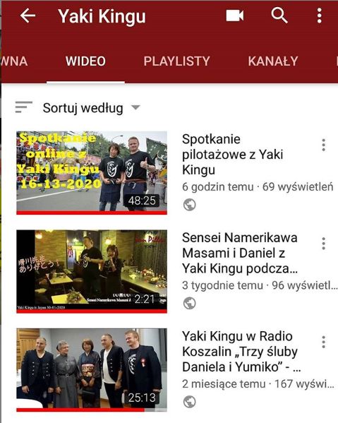 *Wraz z rosnącymi zachorowaniami i zarażeniami związanymi z COVID-19, Yaki Kingu 16 Marca w ramach akcji #zostanwdomu, postanowił korzystając z platformy YouTube, organizować spotkania i zajęcia online szczególnie dla młodszych odbiorców, związanych z kulturą Japonii. Zapis z spotkań, prowadzonych zajęciach, czy udostępnianych nagrań i wywiadów, które miały na celu umilić czas lockdown w Polsce, dosępny jest na kanaleyoutube.com/c/yakikingu